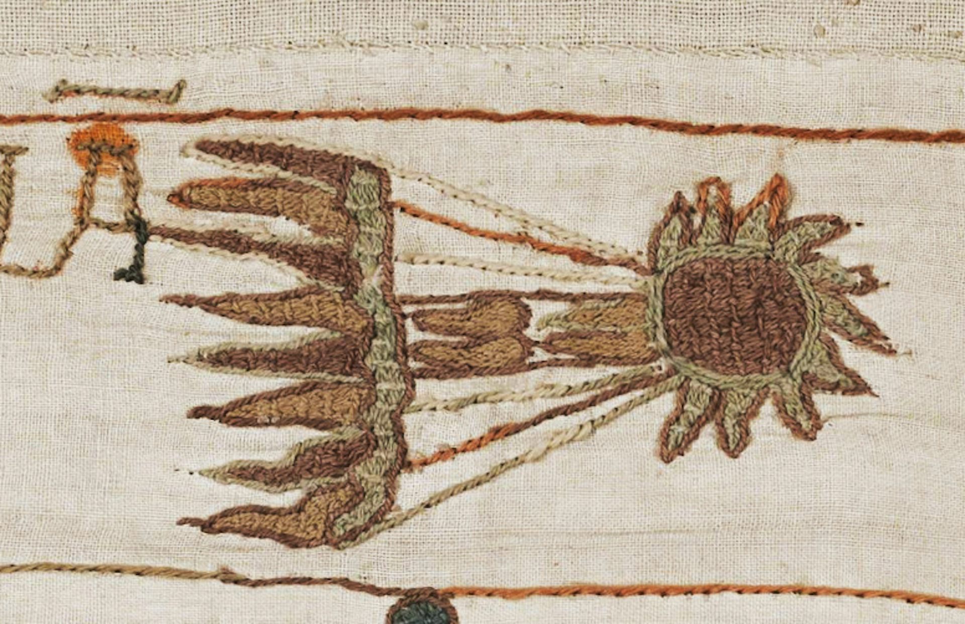 Halley's Comet in 1066 as depicted on the Bayeux tapestry.