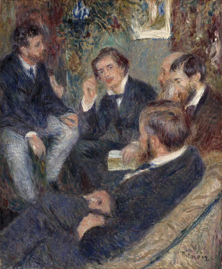 At Renoir’s Home, rue St-Georges by Pierre-Auguste Renoir (1876)