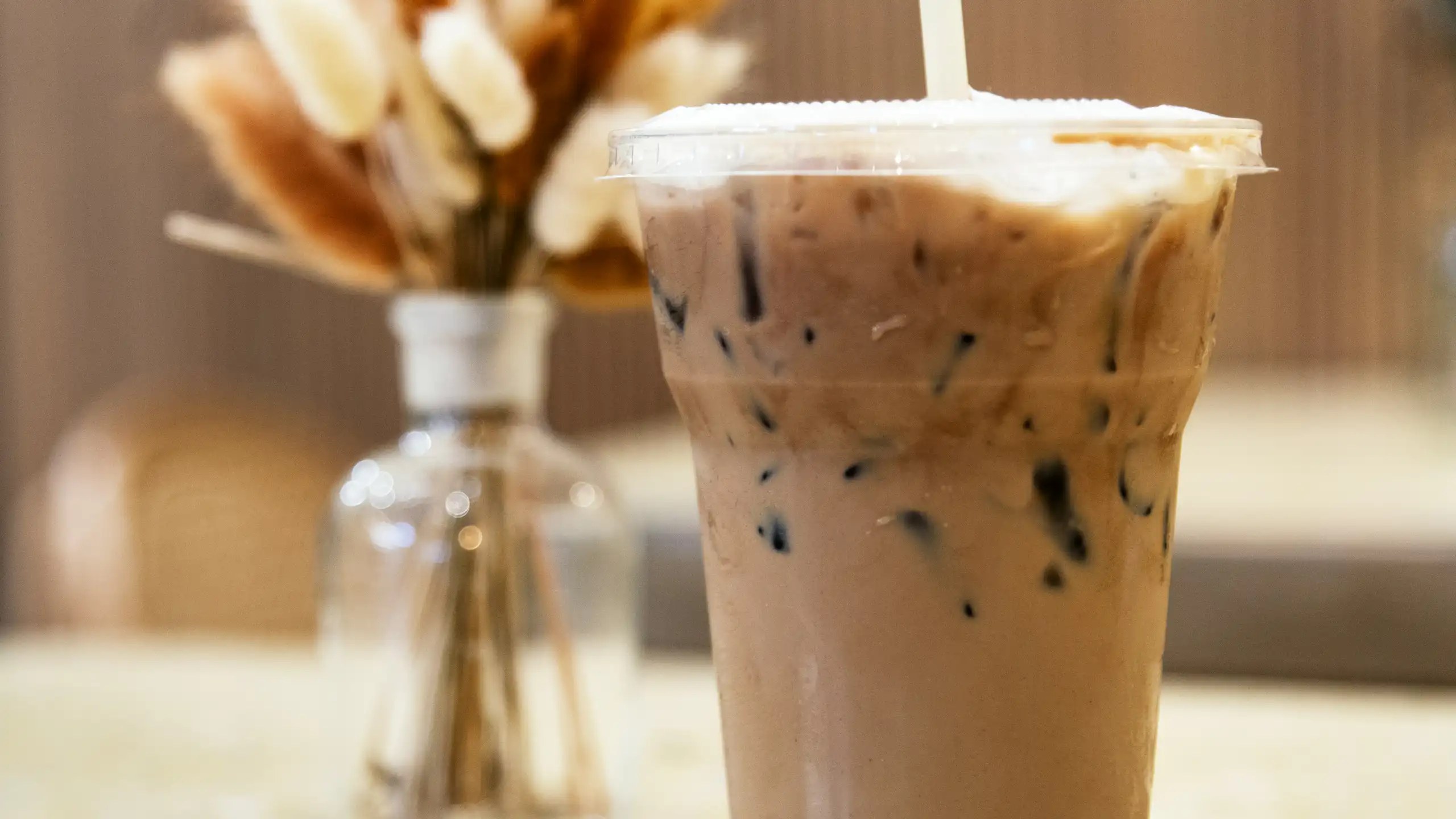 Cup of iced coffee