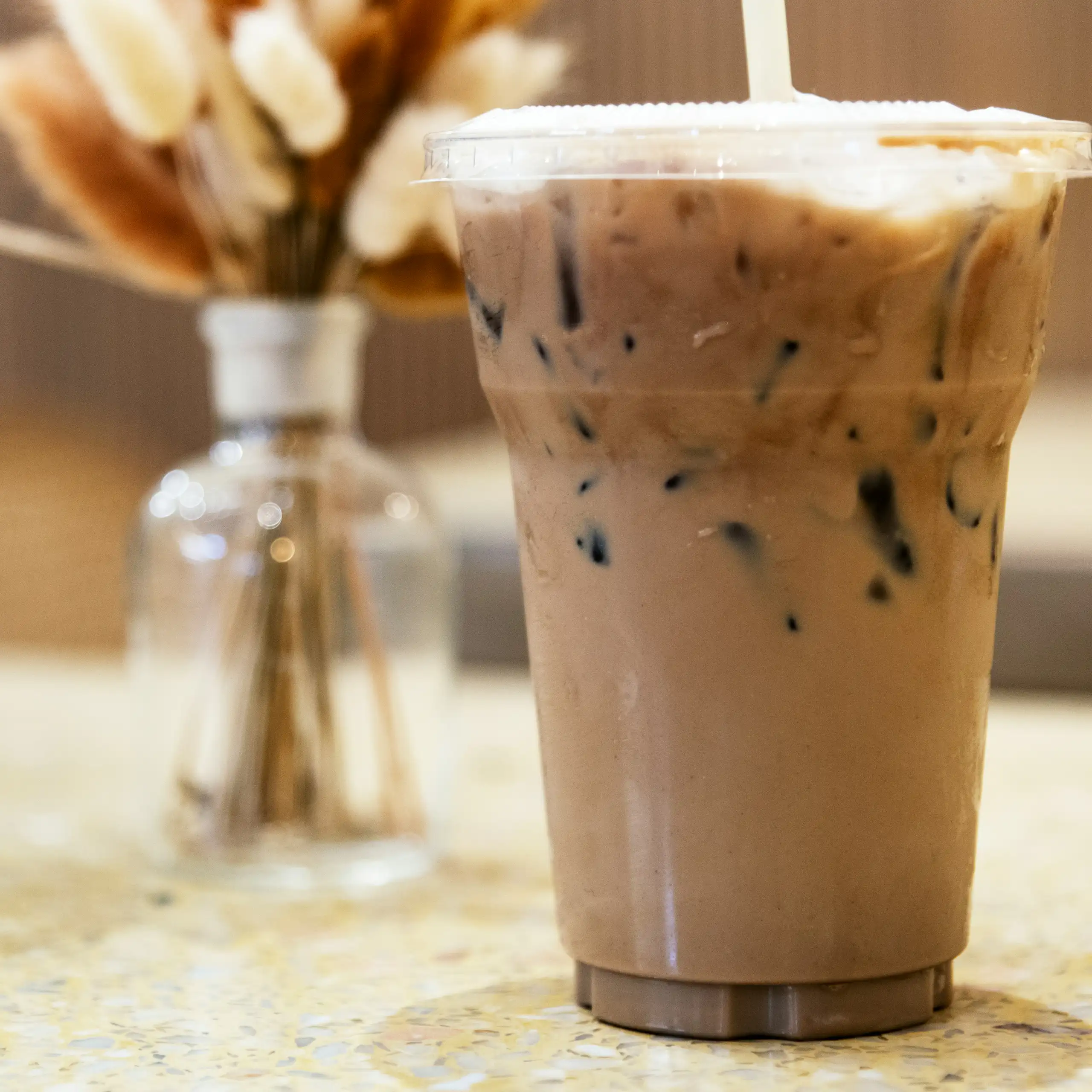 Cup of iced coffee