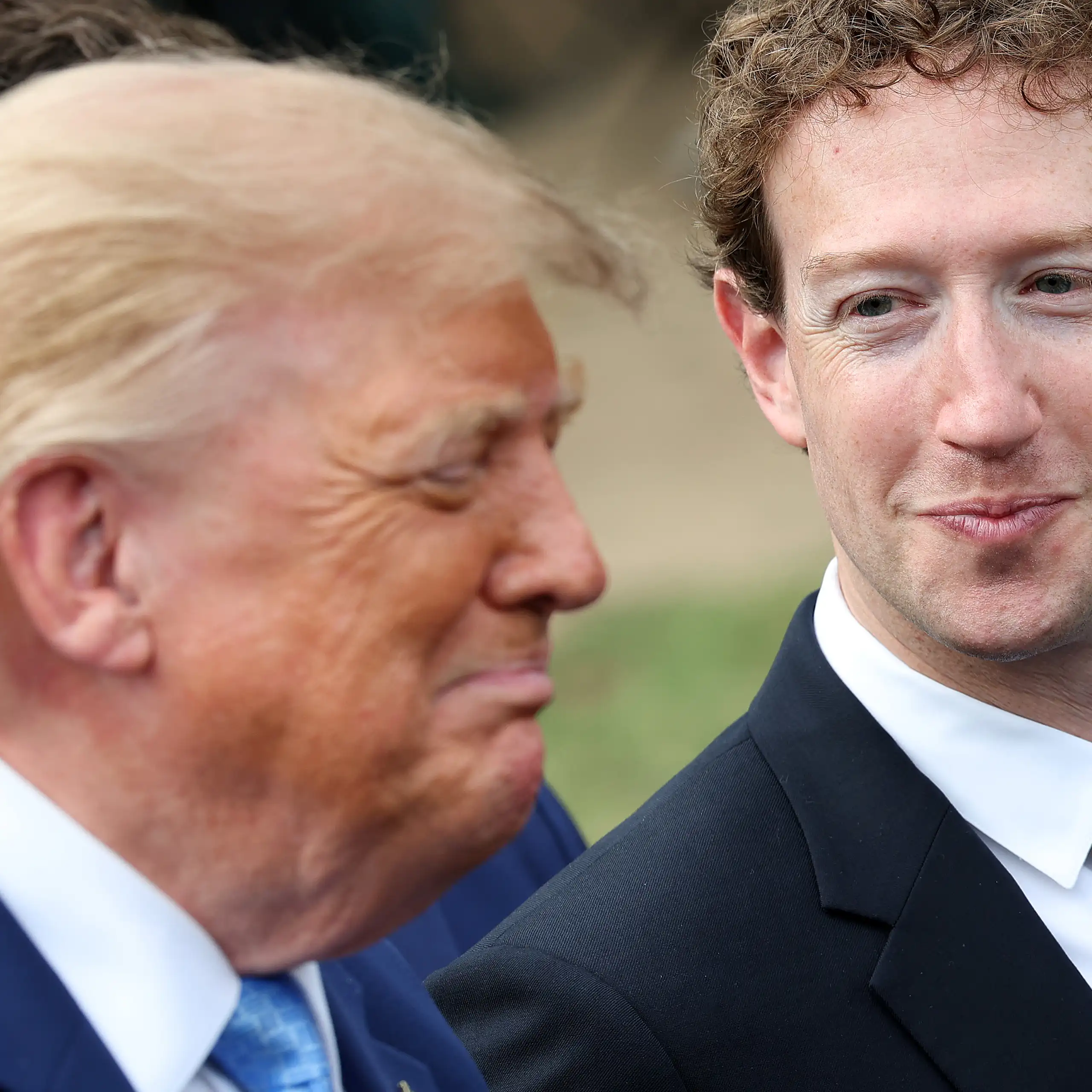 US President Donald Trump and Meta CEO Mark Zuckerberg