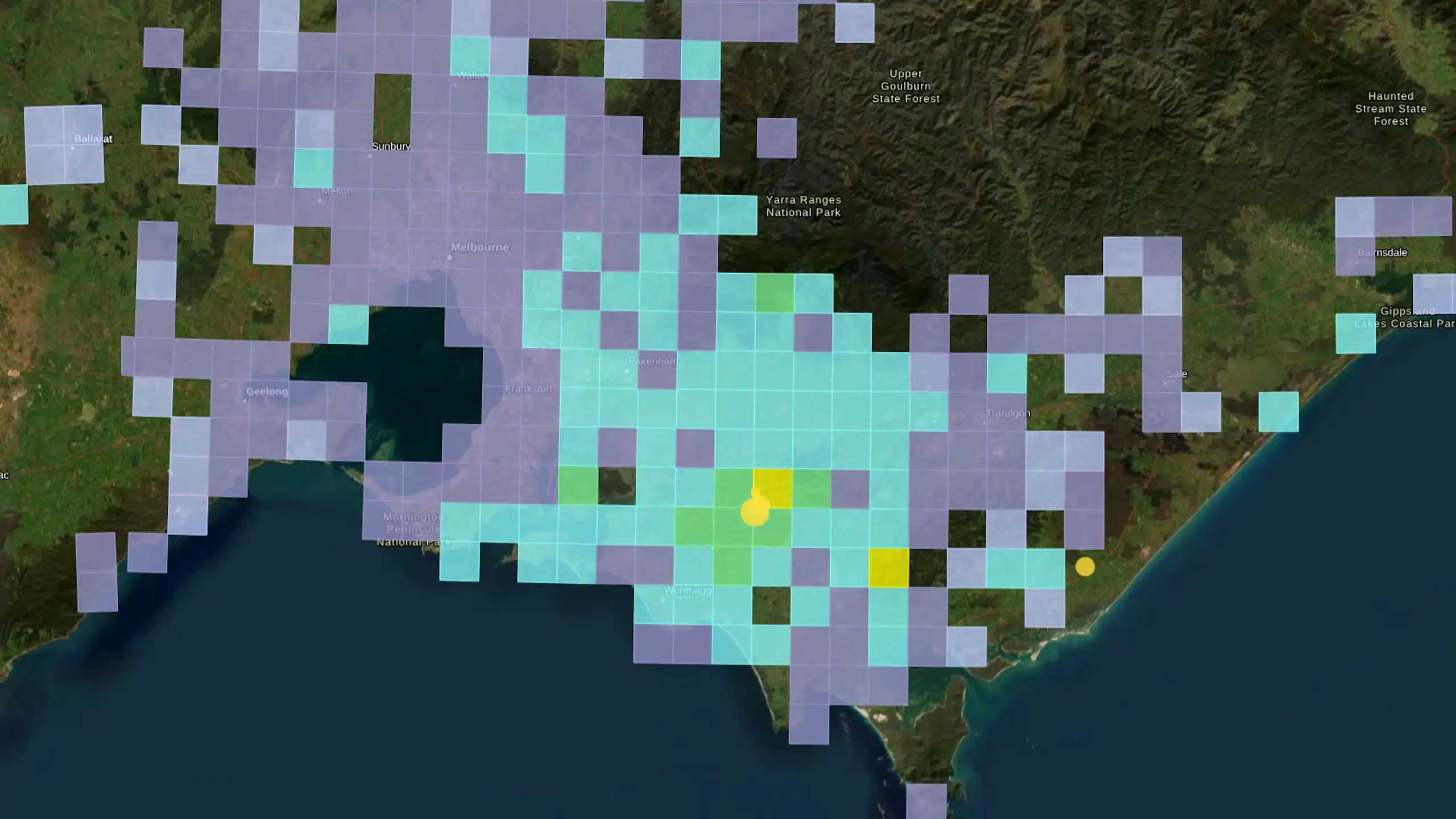 A map showing the location of the earthquake and where it was felt.