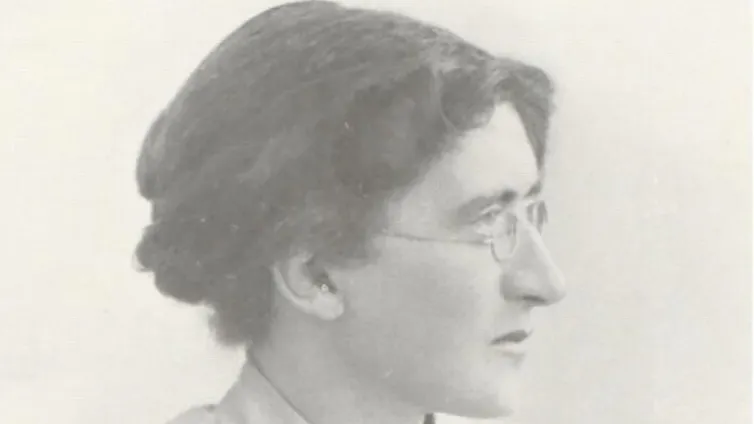 An undated photographic portrait captioned ‘Florence Buchanan’.