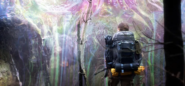 Scene from Annihilation (2018).