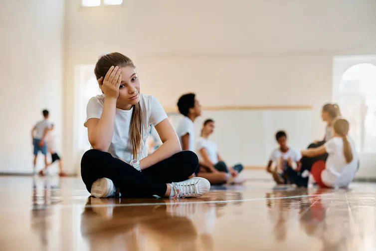 Teenage girl left out of school PE class