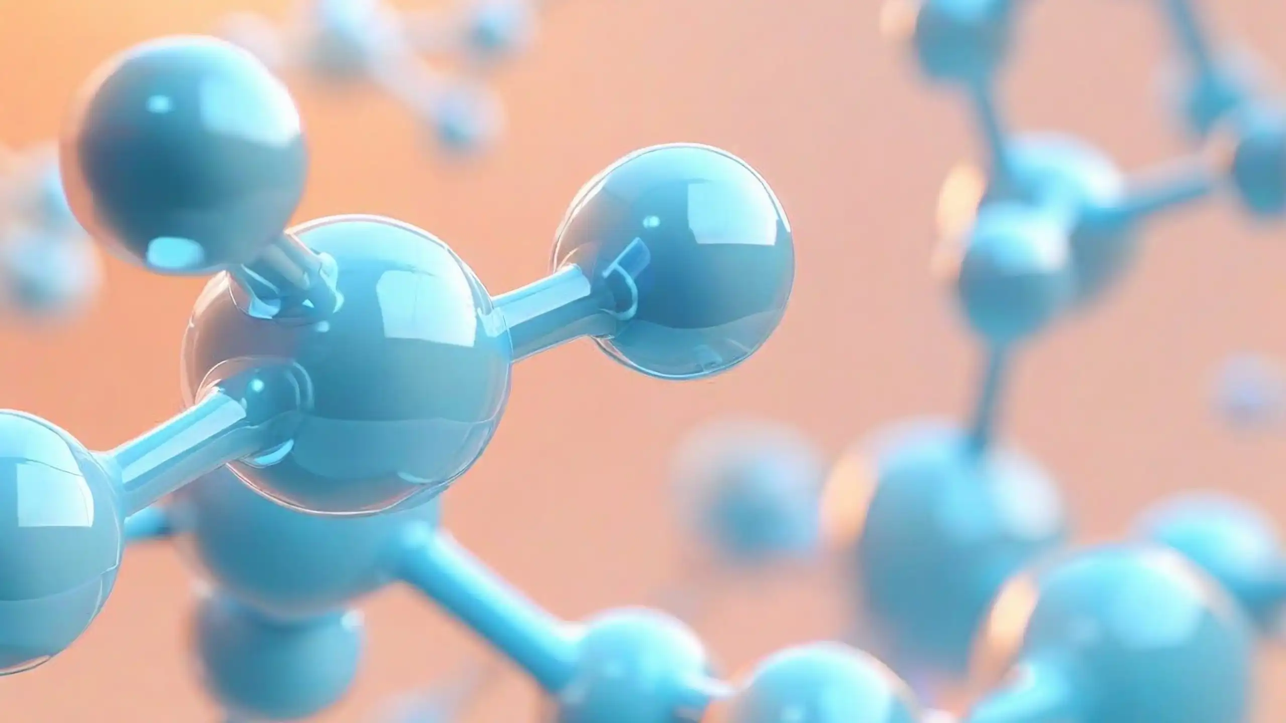Molecule 3D representation.