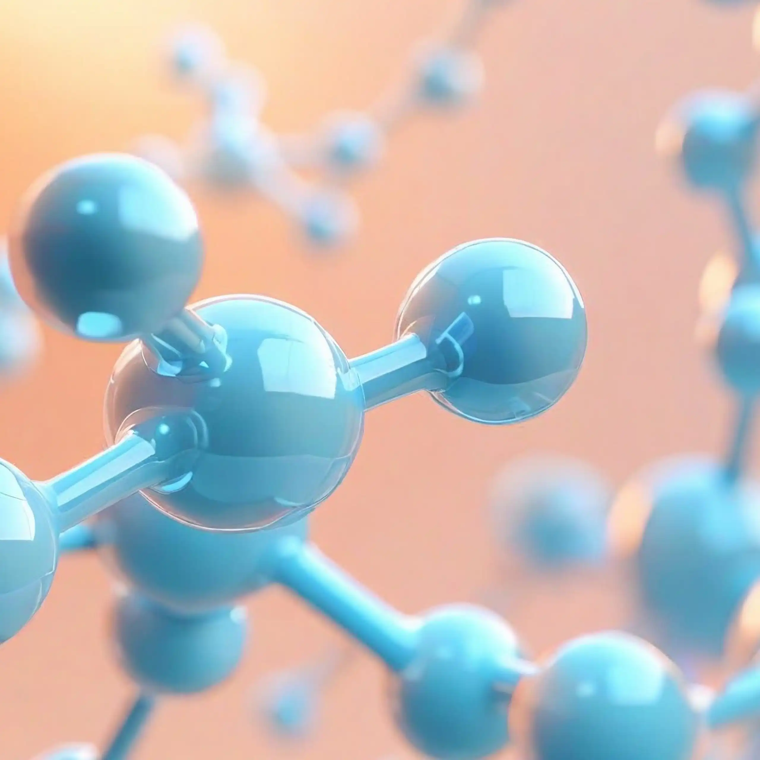 Molecule 3D representation.
