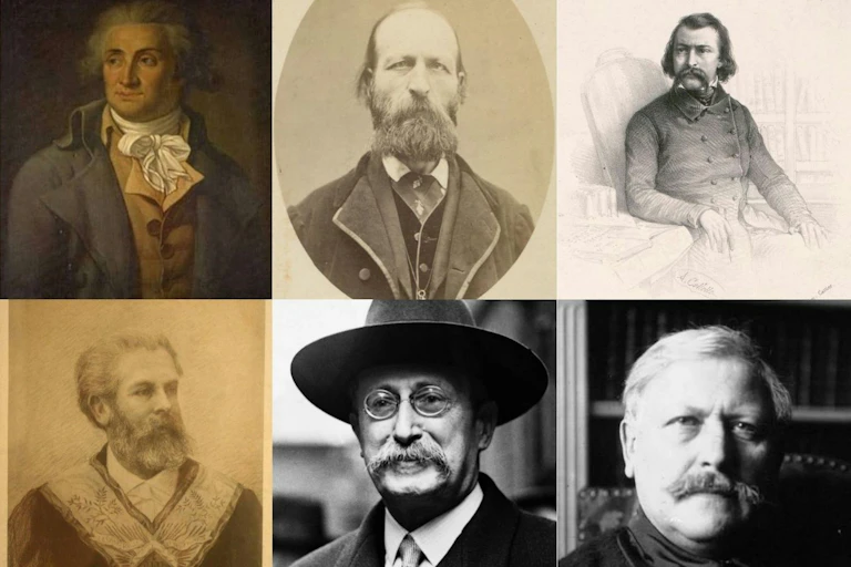 Le philosophe Condorcet, l’inventeur et militant Jules Allix, l’économiste Victor Considérant, le médecin et franc-maçon Georges Martin, le chef du gouvernement sous le Front populaire Léon Blum, l’écrivain Victor Margueritte