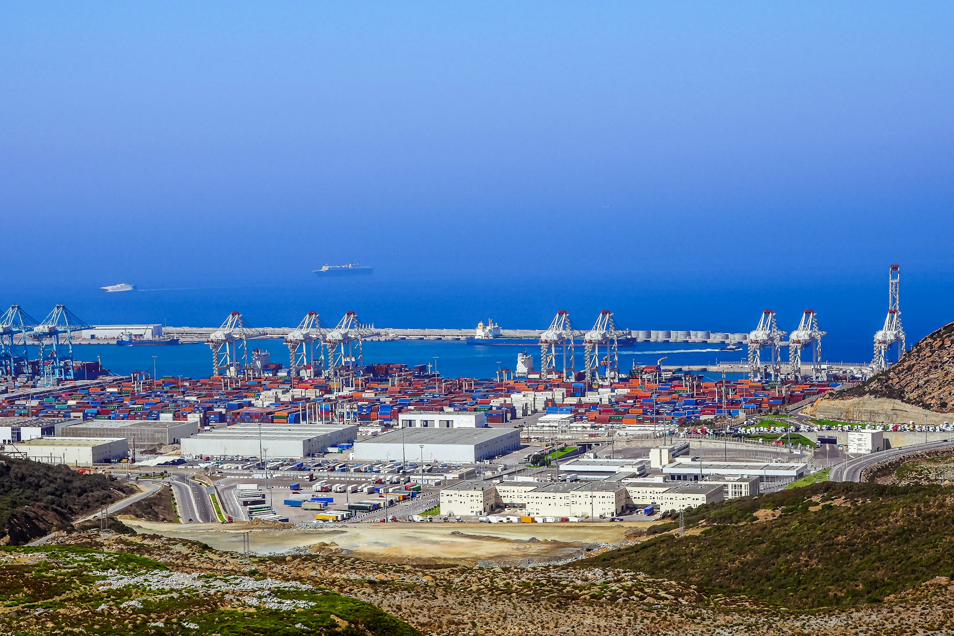 View of a port.