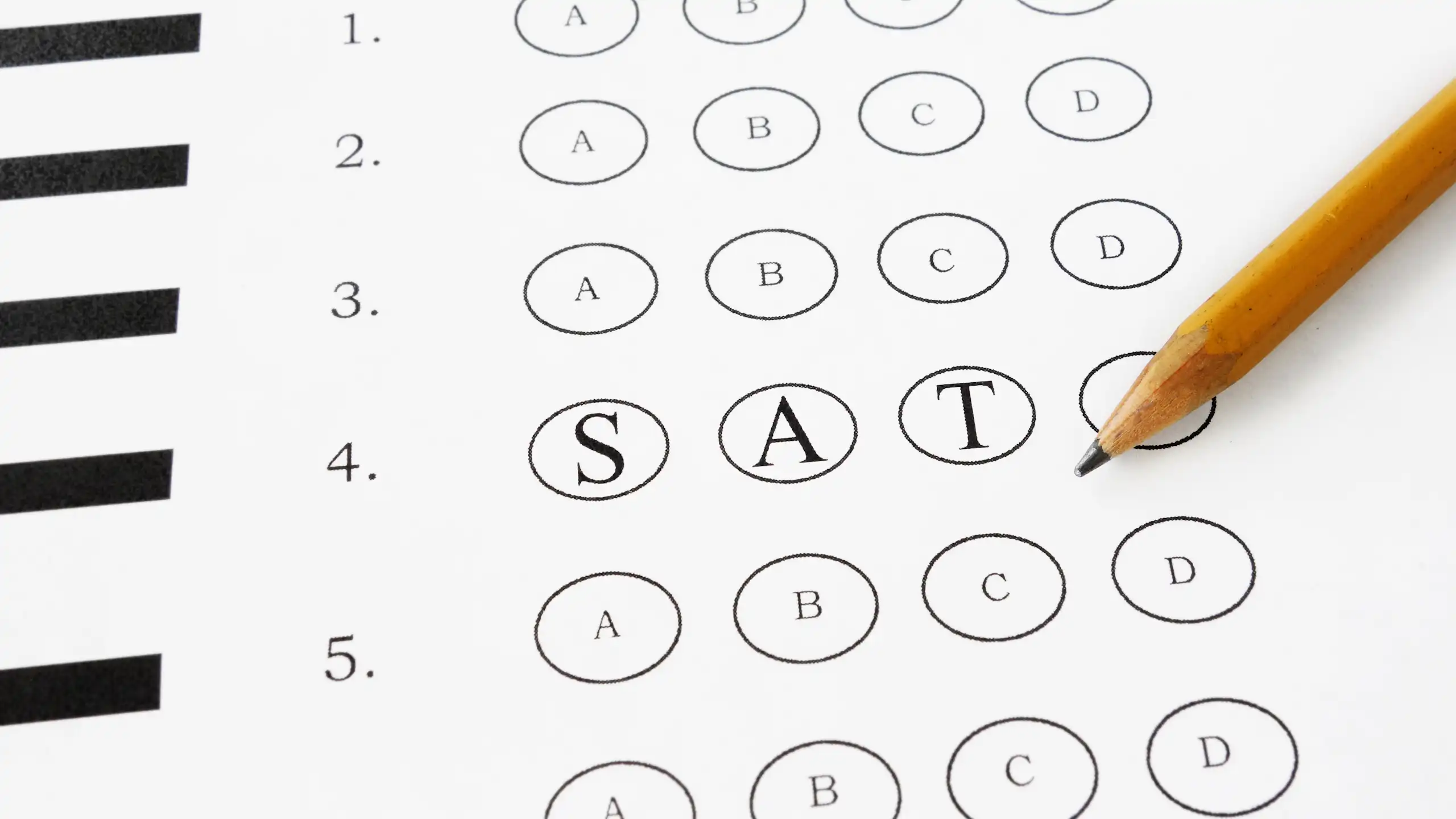 Un questionnaire à choix multiple.