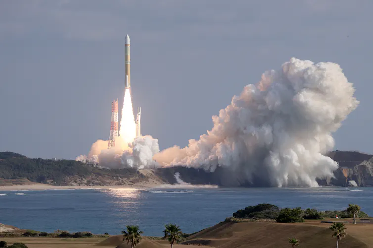 H3 rocket launch.