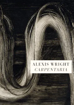 book cover: Carpentaria – black with white paint detail