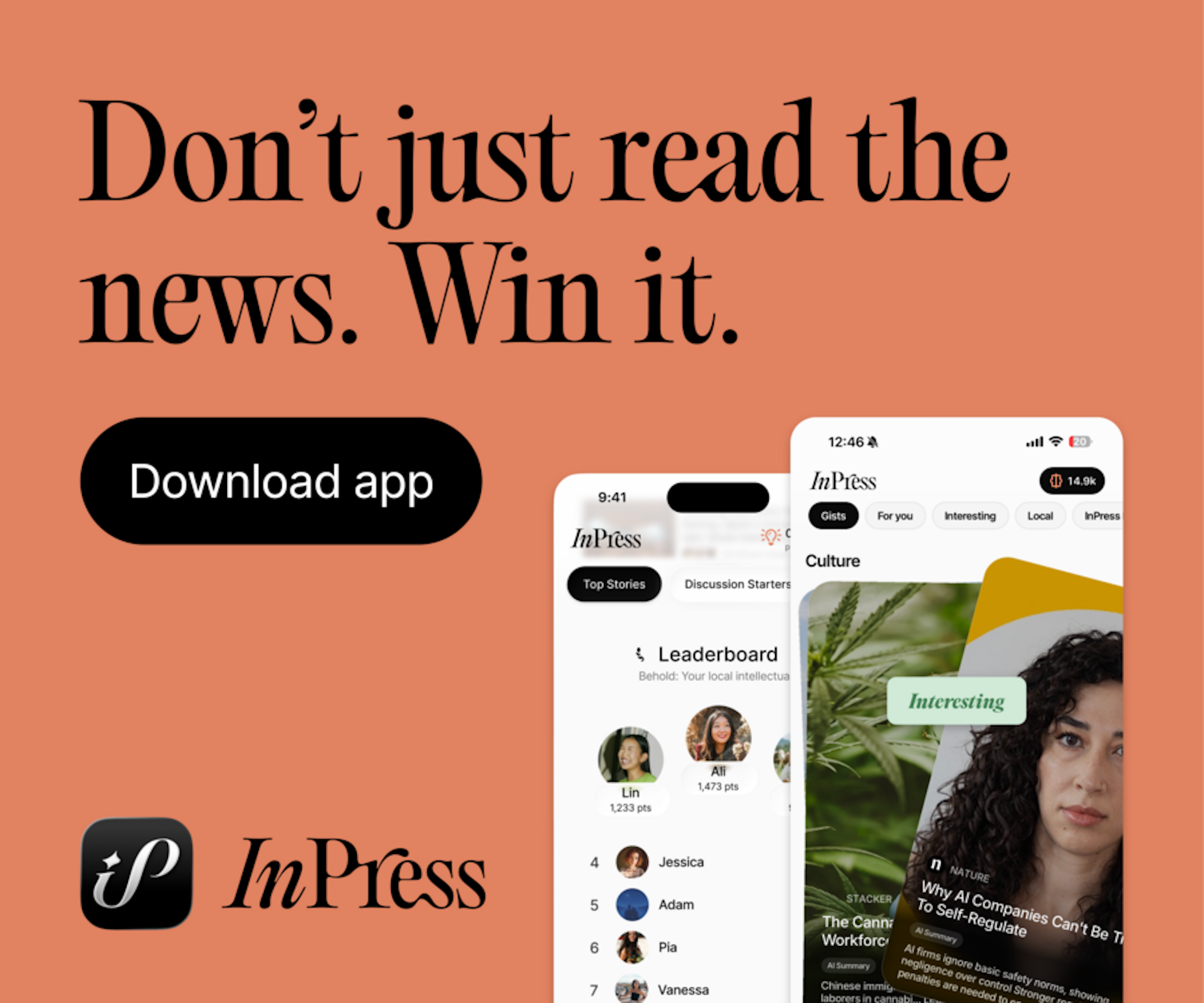 images of smartphone on screen with text antidote to the algorithm, with a black background