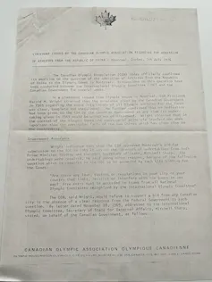 Copie d'une correspondance