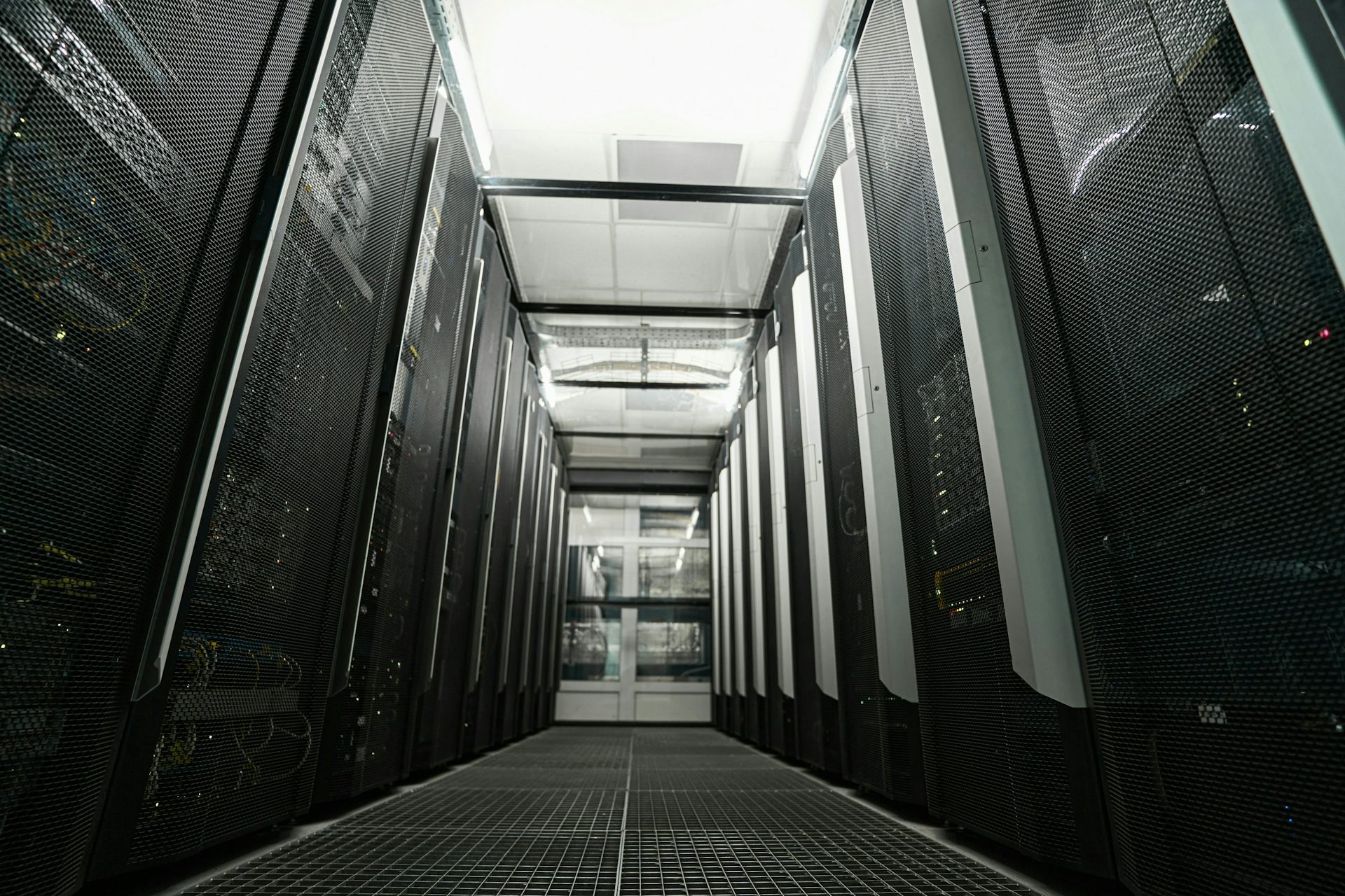 Rows of servers