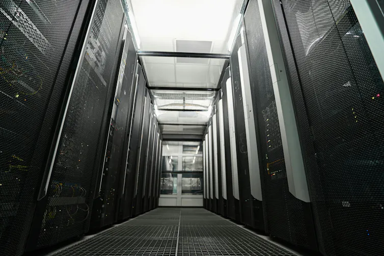 Rows of servers