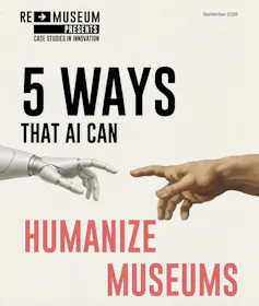 The cover of a report called 5 Ways that AI Can Humanize Museums