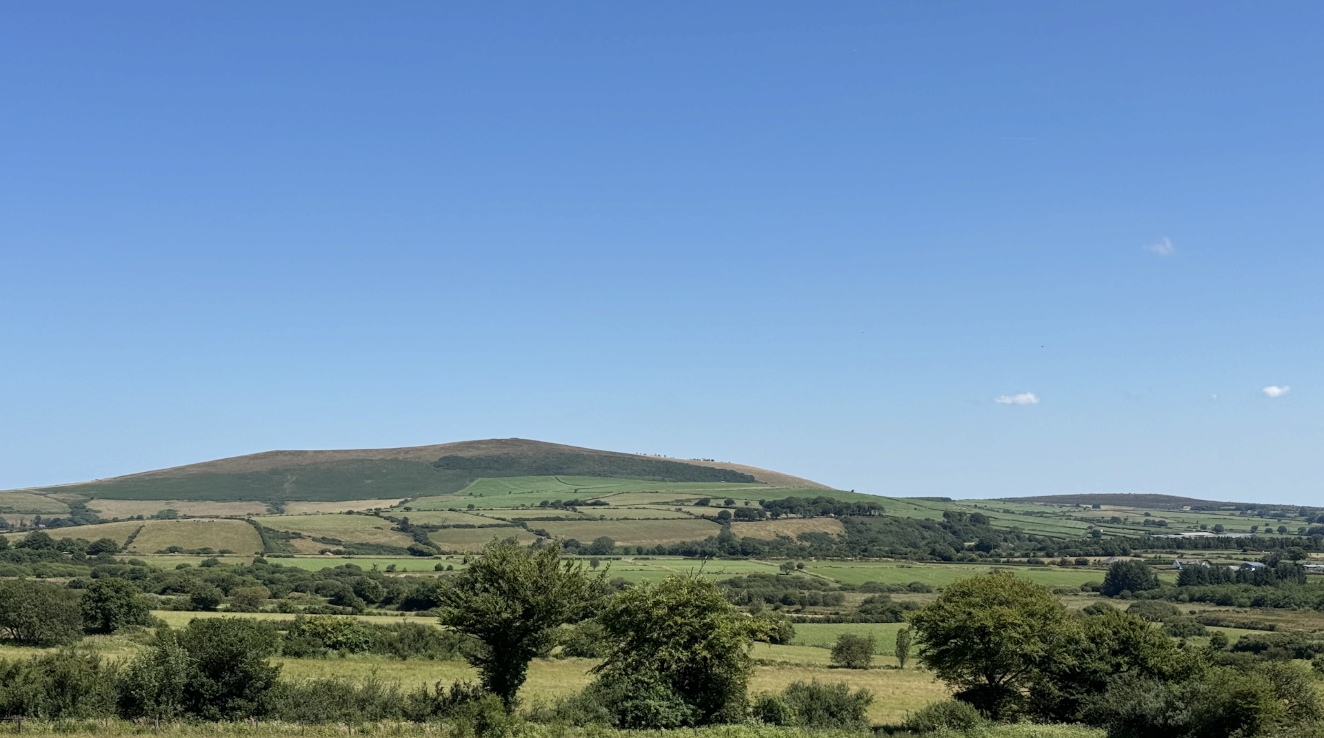 The Frenni Fawr, the easternmost peak in the Preseli Hills, viewed from the east.