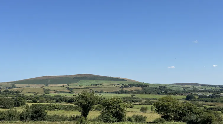 The Frenni Fawr, the easternmost peak in the Preseli Hills, viewed from the east.