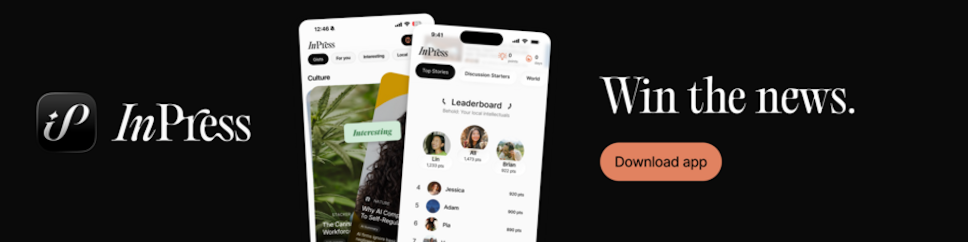 Sponsor message from InPress: Don't just read the news. Win it. Download app.