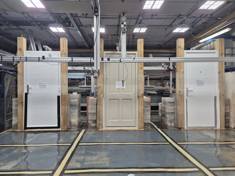 Three doors in a lab