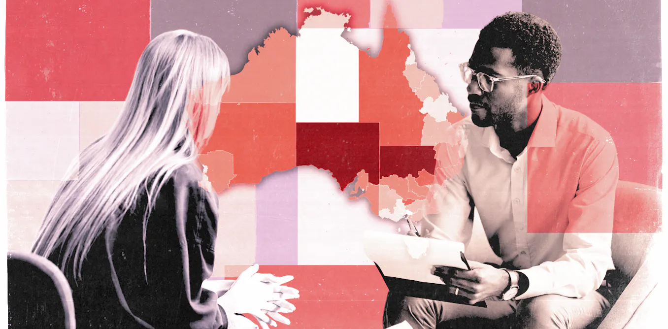 Seeing a psychologist is becoming more unequal – and our map shows the gap Seeing a psychologist is becoming more unequal – and our map shows the gap