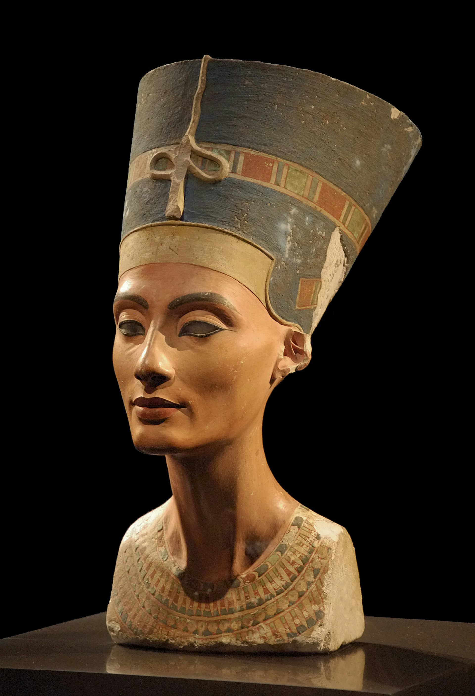 The Nefertiti Bust that remains in Berlin.