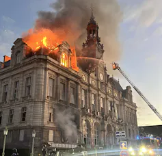 Fire at Limoges Town Hall