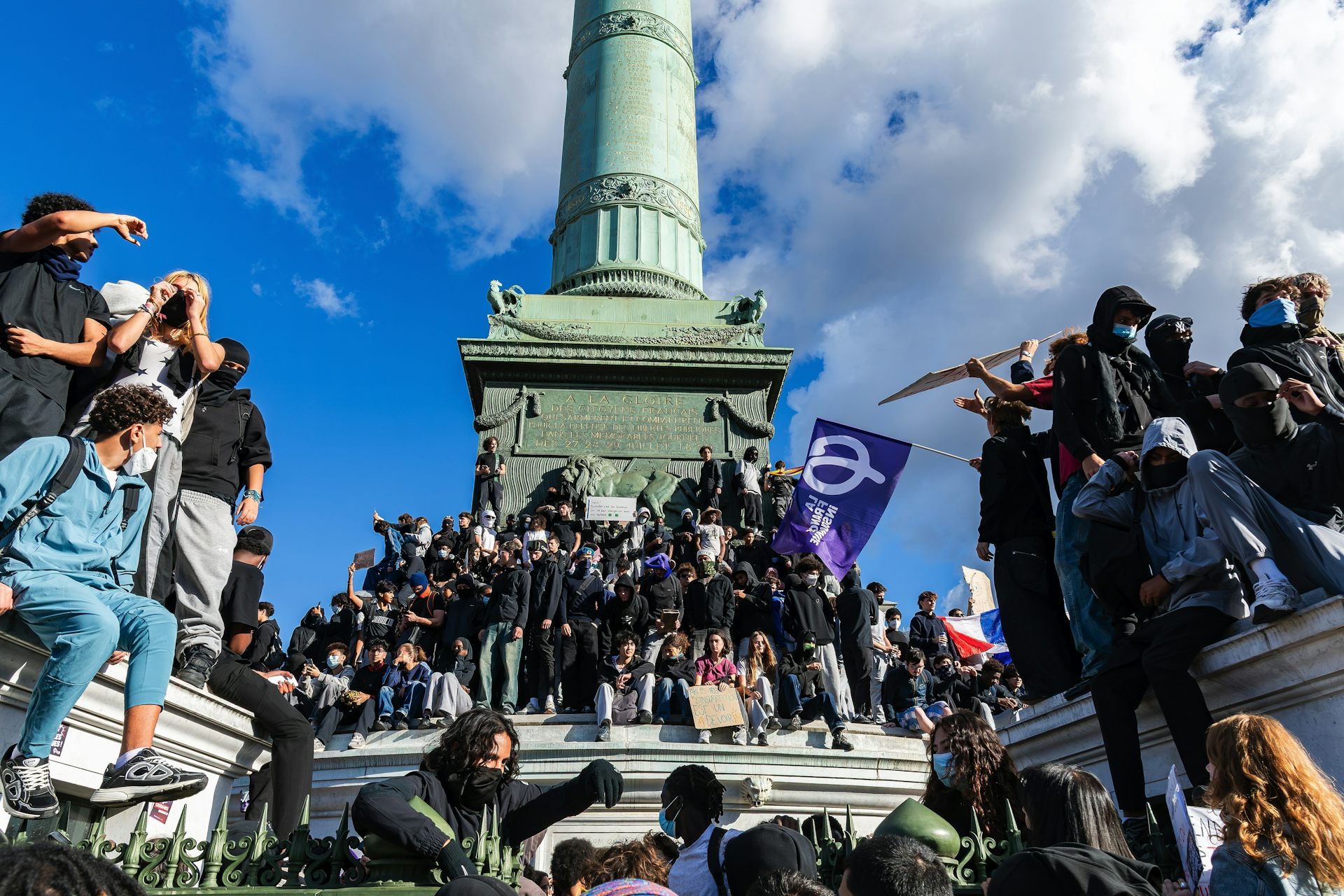 French students are showing us what protest looks like in the age of viral spectacle
