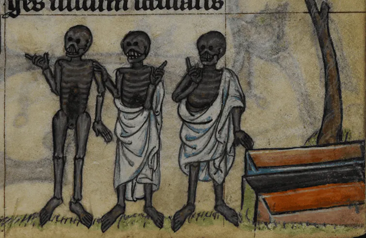 Three skeletons