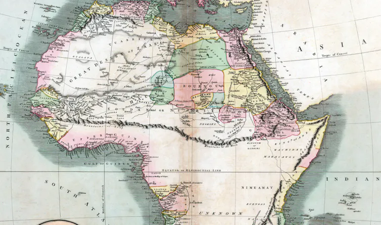 A map of Africa