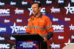 Nationals Leader Matt Canavan giving a speech