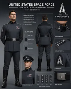 An mock up image of a military uniform.