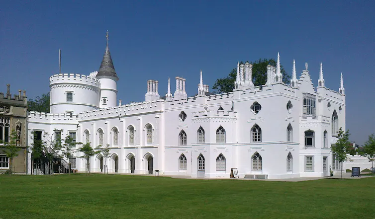 Strawberry Hill House, a large white mansion
