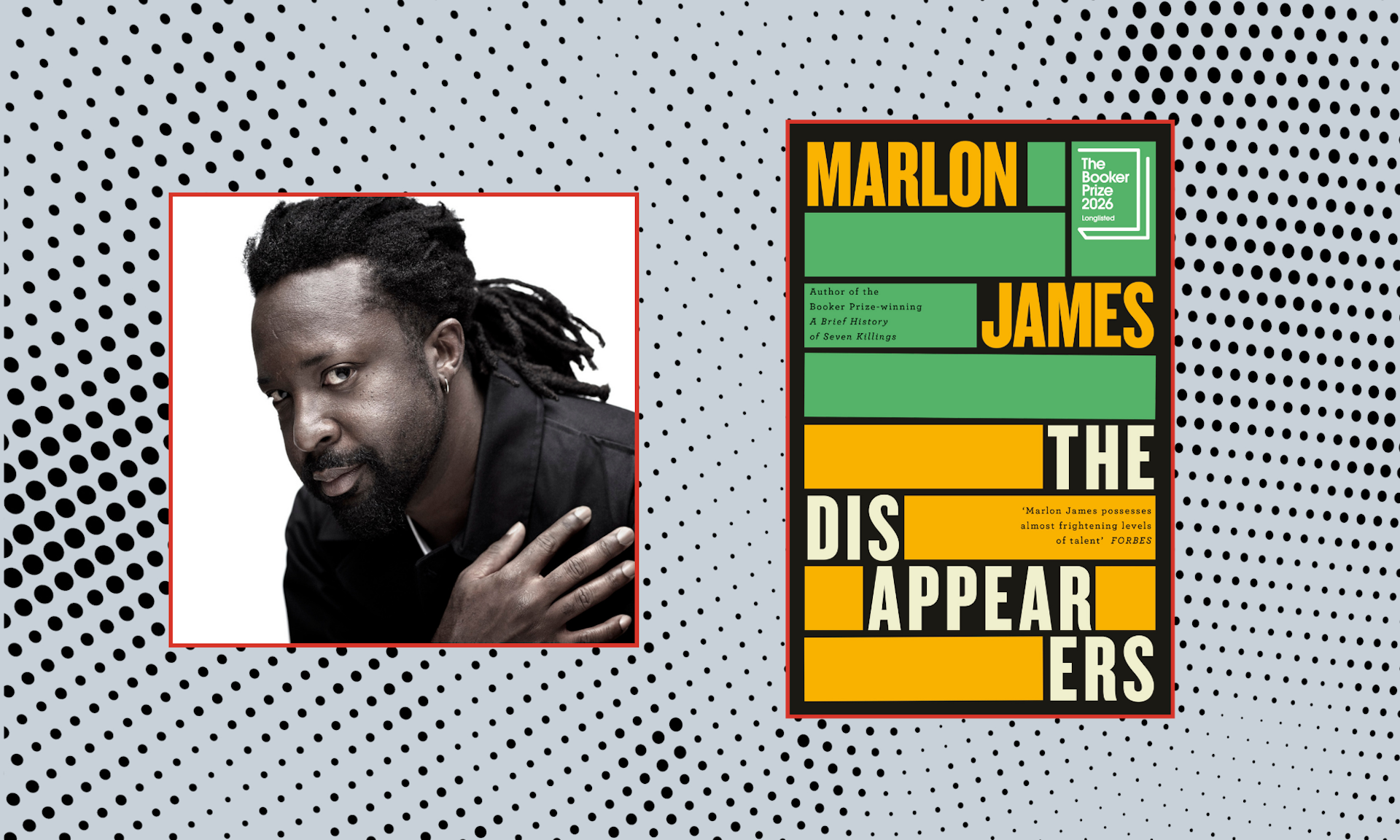 Marlon James and book cover