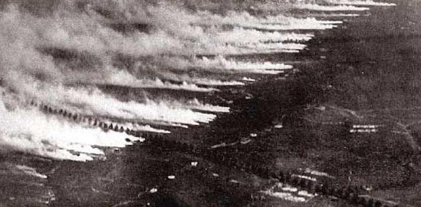 Газа нападение. Газовая атака на Ипре 1915 г.