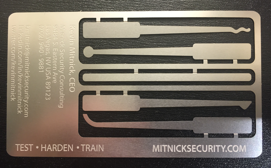 Kevin Mitnick S Story Shows Why We Shouldn T Use Jail To Make Mitnick S Business Card