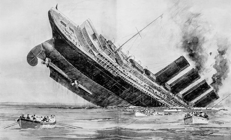 The Sinking Of The Lusitania How The British Won American