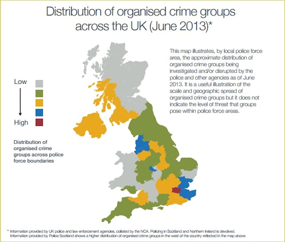 organized crime map