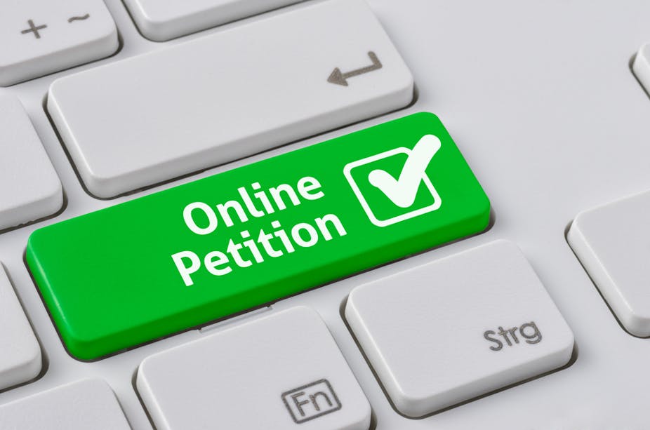 Online Petitions A Show Of Care Undercut By Ease Of Signing