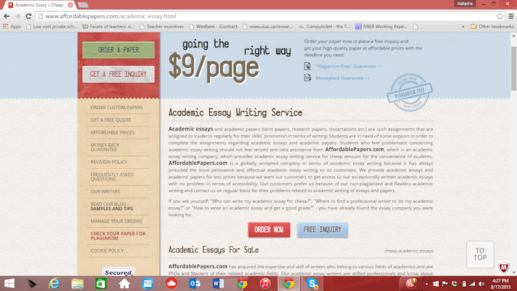 Cheap Essay Ghostwriting Website For Masters