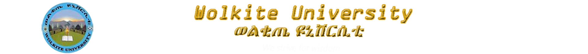 Institution logo of Wolkite University 